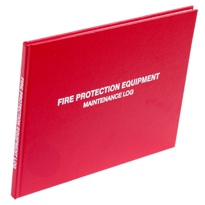Fire Equipment Log Book for Fire Alarm Systems, Emergency Lighting, Fire Extinguishers & Emergency Generators